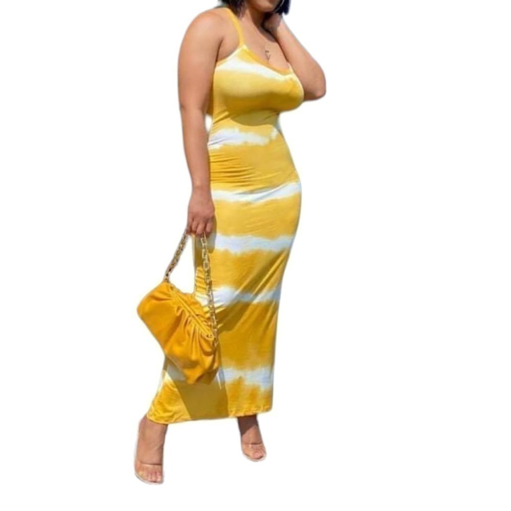 Yellow tie dye dress. Capella. NWT. Medium